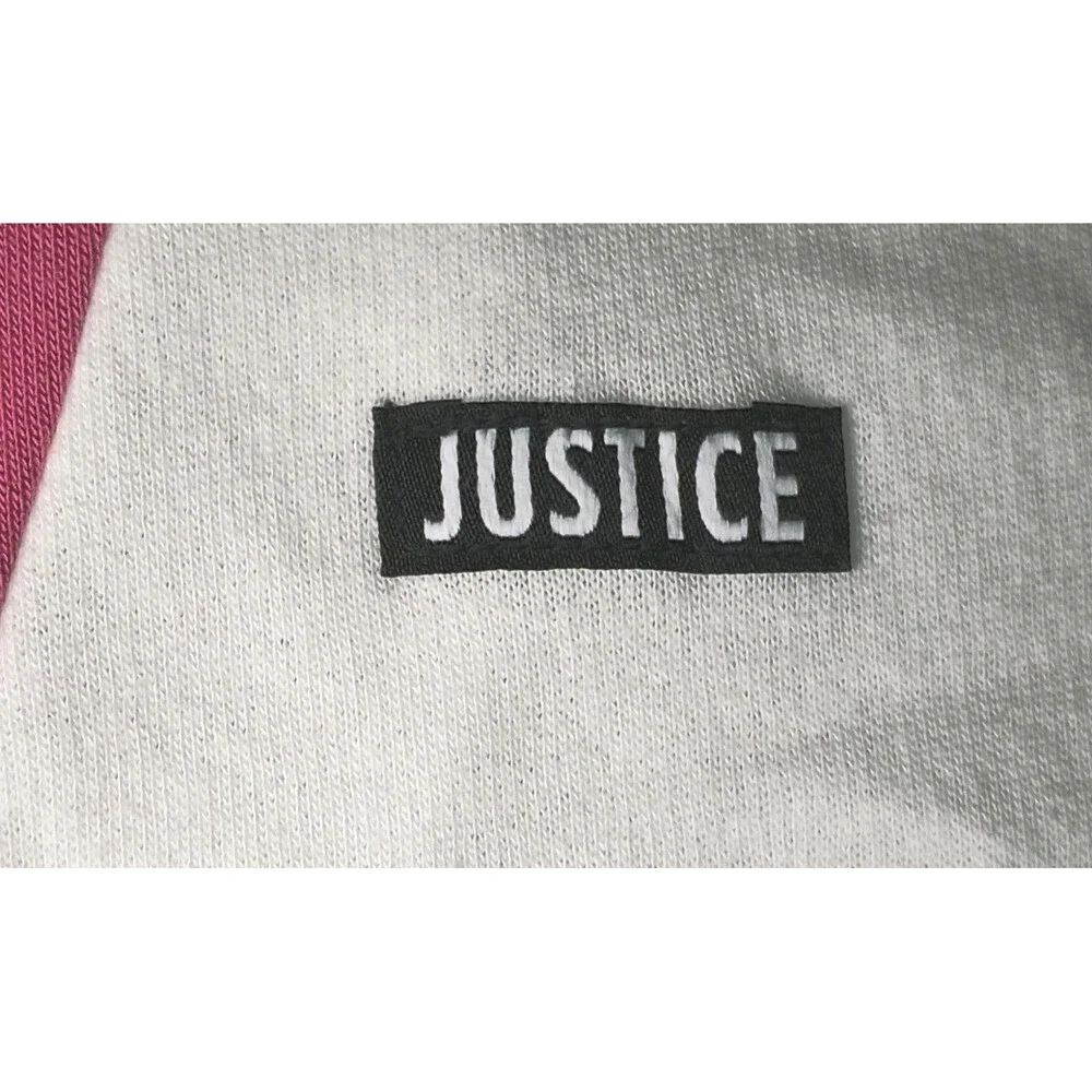 JUSTICE pullover with Zipper-Girls XL  16P/18P NEW WITH TAGS-NICE!  (P0031)